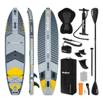 Deska SUP pompowana z siedziskiem do pływania 335cm wiosło zestaw plecak