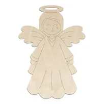 Drewniane Aniołki Zawieszki Ozdoby Choinkowe 10SZT Anioł Stróż Decoupage