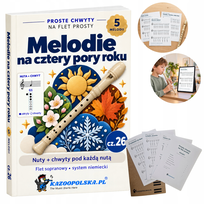 Drukowane nuty Proste chwyty na flet prosty cz.26 Cztery pory roku