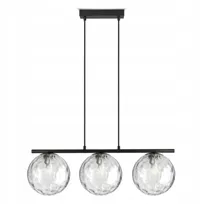 Duża Lampa Wisząca Sufitowa Nad Stół Szklane Kule - BZR3 Texture LED G9