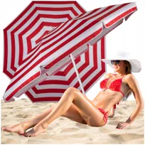 DUŻY PARASOL PLAŻOWY BALKONOWY OGRODOWY SKŁADANY BALKON TARAS PLAŻĘ 180CM