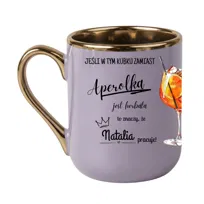 Elegancki kubek „Jeśli w tym kubku zamiast Aperolka jest... 330 Fiolet