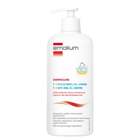 Emolium Płyn żel szampon do kąpieli i mycia 3w1 do skóry wrażliwej, 400 ml