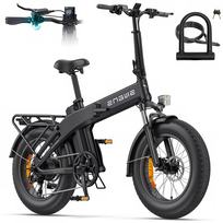 ENGWE EP‑2 3.0 BOOST – składany rower elektryczny z lekkiego stopu magnezu, silnik 250 W, prędkość do 25 km/h, 7‑biegowa przekładnia, sterowanie przez