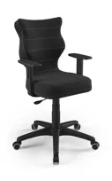 Entelo, Krzesło do biurka dla dziecka dopasowane do wzrostu 159-188 cm, model Duo kolor antracyt obrotowe