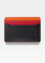Etui Cardholder Męskie Skórzane Visconti Na Karty Slim Czarne SP59 Multikolor