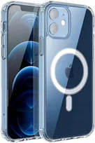 Etui Do iPhone 12 Mini CASE +Szkło 9H WZMACNIANE 360° do MAGSAFE CLEAR