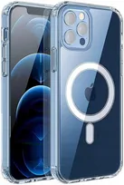 Etui Do iPhone 12 Pro Max WZMACNIANE 360° DO MAGSAFE CLEAR CASE +Szkło 9H