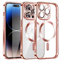 Etui Do Iphone 14 Pro Magsafe Case Pokrowiec Obudowa Osłona Aparatu + Szkło