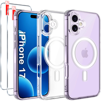 Etui Magnetyczne Przezroczyste do iPhone 17 |do MAGSAFE CASE | + 2xSzkło 9H