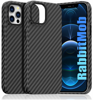 Etui RabbitMob do iPhone 12 Pro Max, Premium Carbon Case, do MagSafe, Czarne