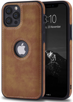 Etui RabbitMob do iPhone 12 Pro Max,Skórzane ELEGANCKIE, Premium Eko-Skóra | Brązowe