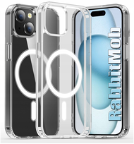 Etui RabbitMob do iPhone 15 Plus, Ultra Clear Case, do MagSafe, WZMACNIANE