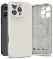 Etui RabbitMob do iPhone 16 Pro Max, Silikonowe PREMIUM, Case, do MagSafe | Beżowy