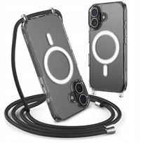 Etui RabbitMob ze Sznurkiem Smyczą do iPhone 16 Plus, Wzmacniane do MagSafe, Case