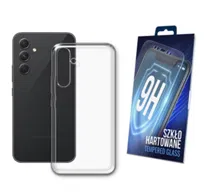 Etui silikonowe do SAMSUNG GALAXY A54 5G obudowa pokrowiec + szkło na ekran