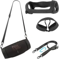 Etui silikonowe z regulowanym paskiem+ karabińczyk na głośnik JBL Charge 5
