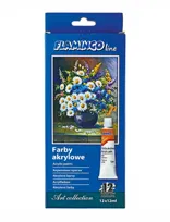 Farba akrylowa Flamingo Line 12 kolorów x 12 ml 359920