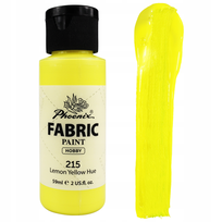 Farba do Ubrań Tkanin Jasnych i Ciemnych Żółta Phoenix 59ml Żółty Yellow