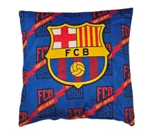 FC BARCELONA POSZEWKA  na poduszkę 40  40 cm VELVET DEKORACYJNA