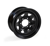 Felga Stalowa 1 szt. 17x8 6x139,7 otw. 67,1 ET20 Czarna do Mitsubishi L200, Fiat Fullback, Mitsubishi Pajero, Sport Snakeman 4WD