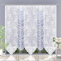 Firanka panel Tina żakard biała gotowa 290x225cm H107