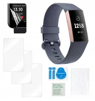 Folia ochronna do FITBIT Charge 3 na ekran hydrożelowa mocna TPU 3 sztuki