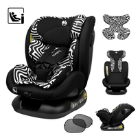Fotelik Tulano Loom 15 Black Loco, 0-12 lat, 0-36 kg, 40-150 cm, i-Size ECE R129, jazda tyłem do 4. roku życia, Guard Fix, pianka Memory Foam, 13-stopniowa regulacja zagłówka, 4-stopniowa regulacja oparcia, tapicerka Ultra Soft, wkładka Mesh, 2 moskitiery, Black Mono