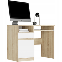 Framire Biurko Modern N-35L Lewe Sonoma Mix Biały