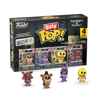 Funko, Funko Bitty POP! Multi-pack, GRY WIDEO, Figurka Kolekcjonerska, Five Nights at Freddy's, Withered Freddy, Withered Bonnie, Withered Chica & Withered Foxy (4-pack)