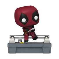 Funko, Funko POP! Deluxe,SUPERBOHATEROWIE, Figurka Kolekcjonerska, Deadpool, Deadpool on Bridge