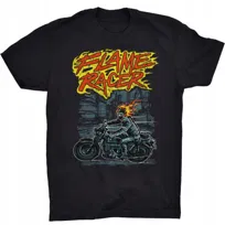 Ghost Rider Koszulka Motocyklista Czaszka Motocykl