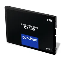 Goodram SSD TB CX400 Gen.2048 GB Dysk półprzewodnikowy SSD z interfejsem SATA III Chipy pamięci 3D TLC NAND Flash 2,5 cala przyspieszające działanie komputera nawet 10-krotnie Czarny 2048 GB TB