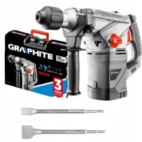GRAPHITE, Młot udarowy SDS+ 1500W, walizka 58G862