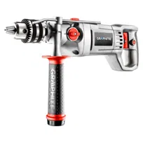 GRAPHITE, Wiertarka udarowa 1050W, uchwyt kluczykowy 16 mm, obroty I: 0-900 min?1, II: 0-2500 min?1, 58G712