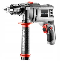 GRAPHITE, Wiertarka udarowa 650W, uchwyt kluczykowy 13 mm, obroty 0-3000 min?1, walizka, 58G726