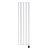 Grzejnik elektryczny łazienkowy Luxrad Azure Elektro 150x42,2 biały grzałka Premio maskownica 400W
