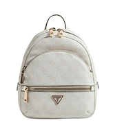 GUESS Beżowy damski plecak Manhattan II w monogram GUESS