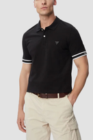 GUESS Czarny męski t-shirt polo Lyle L
