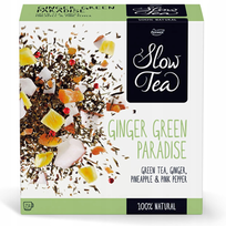 Herbata zielona liściasta w saszetkach Pickwick Ginger Green Paradise 67,5