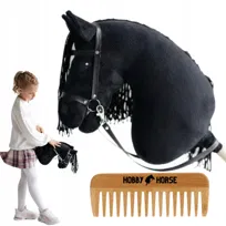 HOBBY HORSE KOŃ NA KIJU A3 KONIK GŁOWA KONIA PATYKU Z GRZYWĄ + GRZEBIEŃ [M-HOBBYHORSE2]