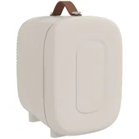 HOMCOM Mini Lodówka Beauty Fridge, 4 L, 20,3 x 26,3 x 28 cm, Kremowy