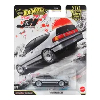 Hot Wheels Premium Kultowe auta Honda CRX 1988, Samochód w skali 1:64, dla fanów i kolekcjonerów JKF13
