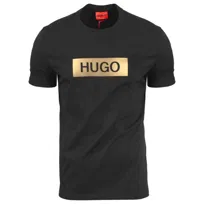 HUGO czarny t-shirt koszulka meska logo napis HUGO BOSS HUGO czarny t-shirt koszulka meska logo napis HUGO BOSS r.M