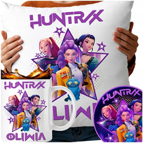 Huntrix Kubek Poduszka Kpop Demon Hunters 330ml 40x40cm Z Twoim Napisem
