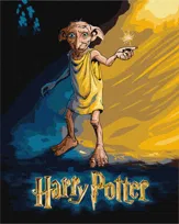 IDEYKA Malowanie po numerach - Harry Potter: Plakat z Dobbiem ©Warner Bros. 40x50 cm