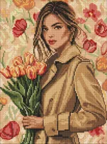 IDEYKA Zestaw 5D HAFT DIAMENTOWY na Ramie Diamond Painting Mozaika 40x50
