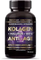 Intenson Kolagen + hialuron + witamina c anti-age suplement diety 90 tabletek