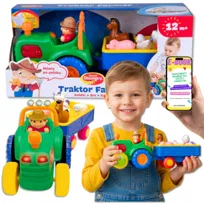 INTERAKTYWNY Traktor Farmer DUMEL Mówi, Gra, Jeździ + Zwierzątka PREZENT DLA CHŁOPCA 1 2 3 4 5 Latka + EBOOK