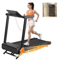 iScooter FT62 Magnetyczna Bieżnia Domowa Fitness, 1–14 km/h, Regulacja 18%, 150 kg, Nachylenia APP i Bluetooth